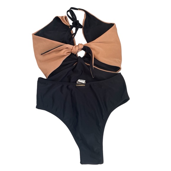 Sol & Energia Two Tone One Piece Swimsuit Size M Made In Brazil - Picture 2 of 8